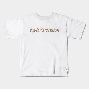 Taylors version (evermore color) Kids T-Shirt